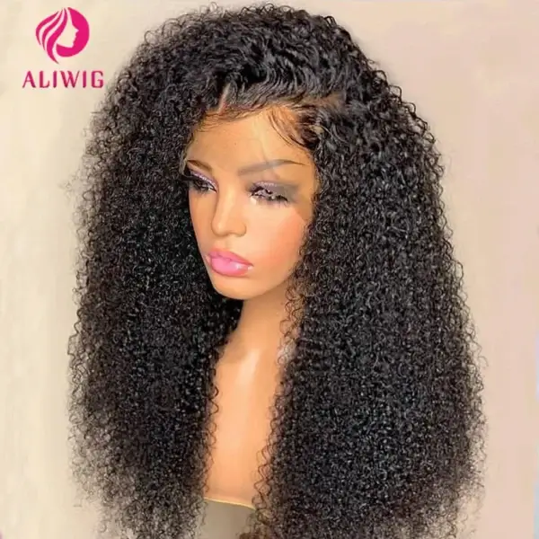 Short Curly Wigs 13x4 Jerry Kinky Curly HD Lace Front