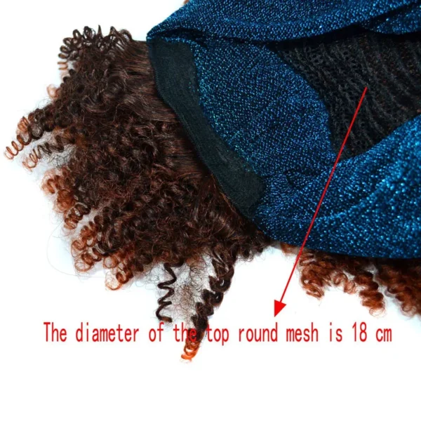 Short Wigs Kinky Curly Headband Fluffy Afro Hair for Women - Image 5