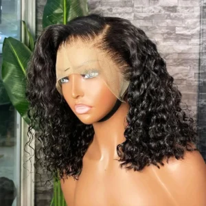 200% Density 13x4 Lace Frontal Water Wave Human Hair Wig for Women