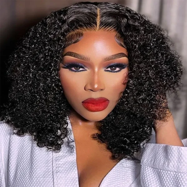 Short Curly Wigs 13X6 HD Lace Frontal Human Hair Wig