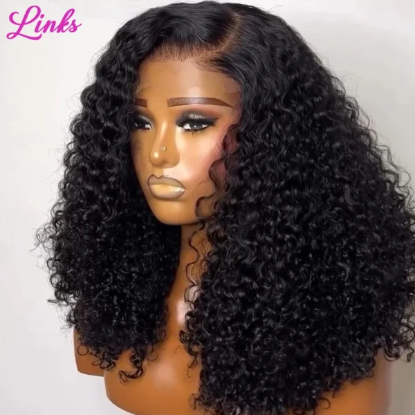 Short Curly Wigs Water Curly 13x4 HD Lace Brazilian Hair