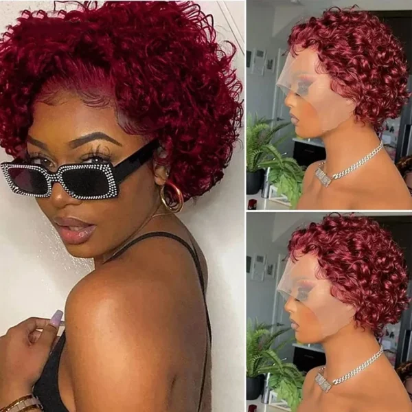 Short Wigs For Black Women 13x1 Lace Front Human Hair Wig